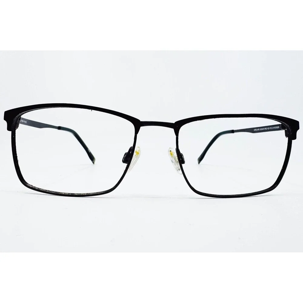 Kirkland Signature Eyeglass Frames Mens Brown Rectangular KS Kyle 56-18-145